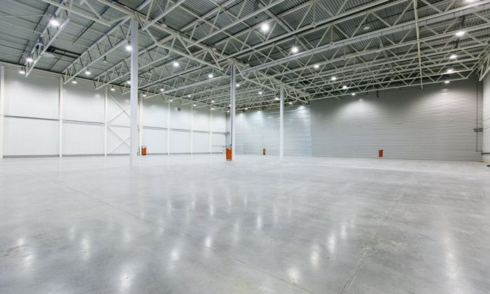 An empty warehouse